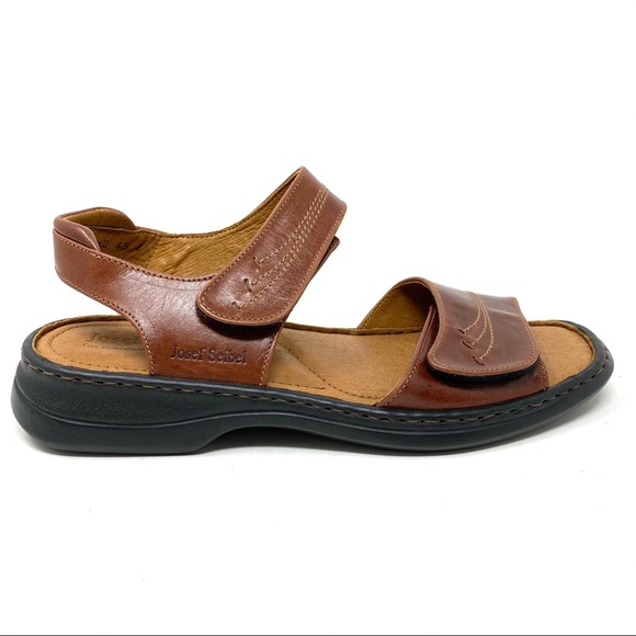 Josef Seibel Shoes - Josef Seibel Adelle Roma Brandy leather sandals